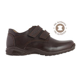 Zapato escolar niño 5072 piel café