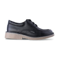 Zapato Escolar Unisex 5254 Piel Negra Suela Goma Lucy Cachorros