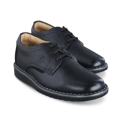 Zapato escolar niño 5541 piel negro - vista 4