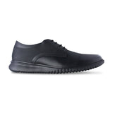 Zapato escolar 5576 piel negro con cintas