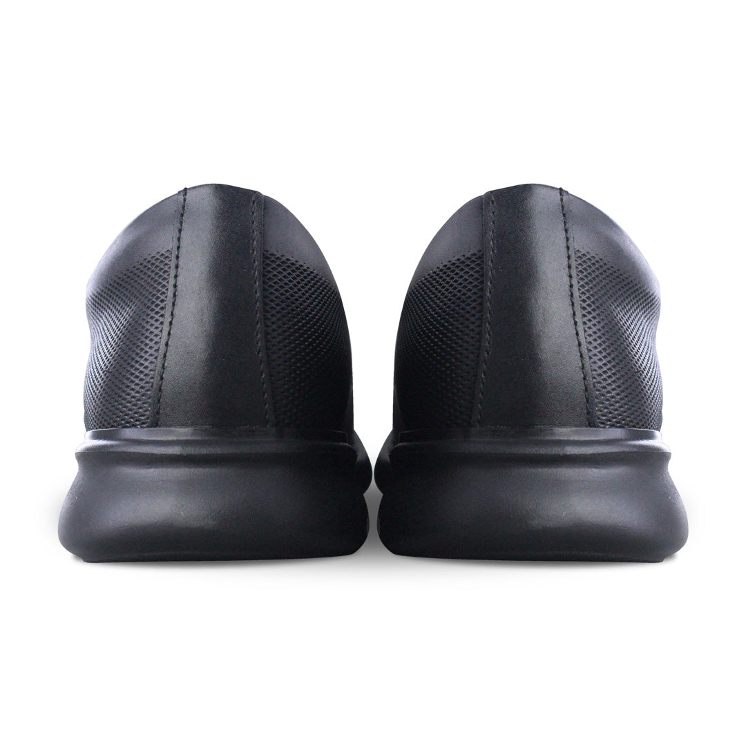Zapato Escolar 5576 Piel Negro con Cintas
