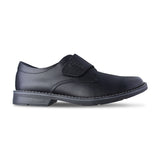 Zapato escolar niño 5580 piel negra con velcro