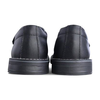 Zapato Escolar Niño 5580 Piel Negra con Velcro