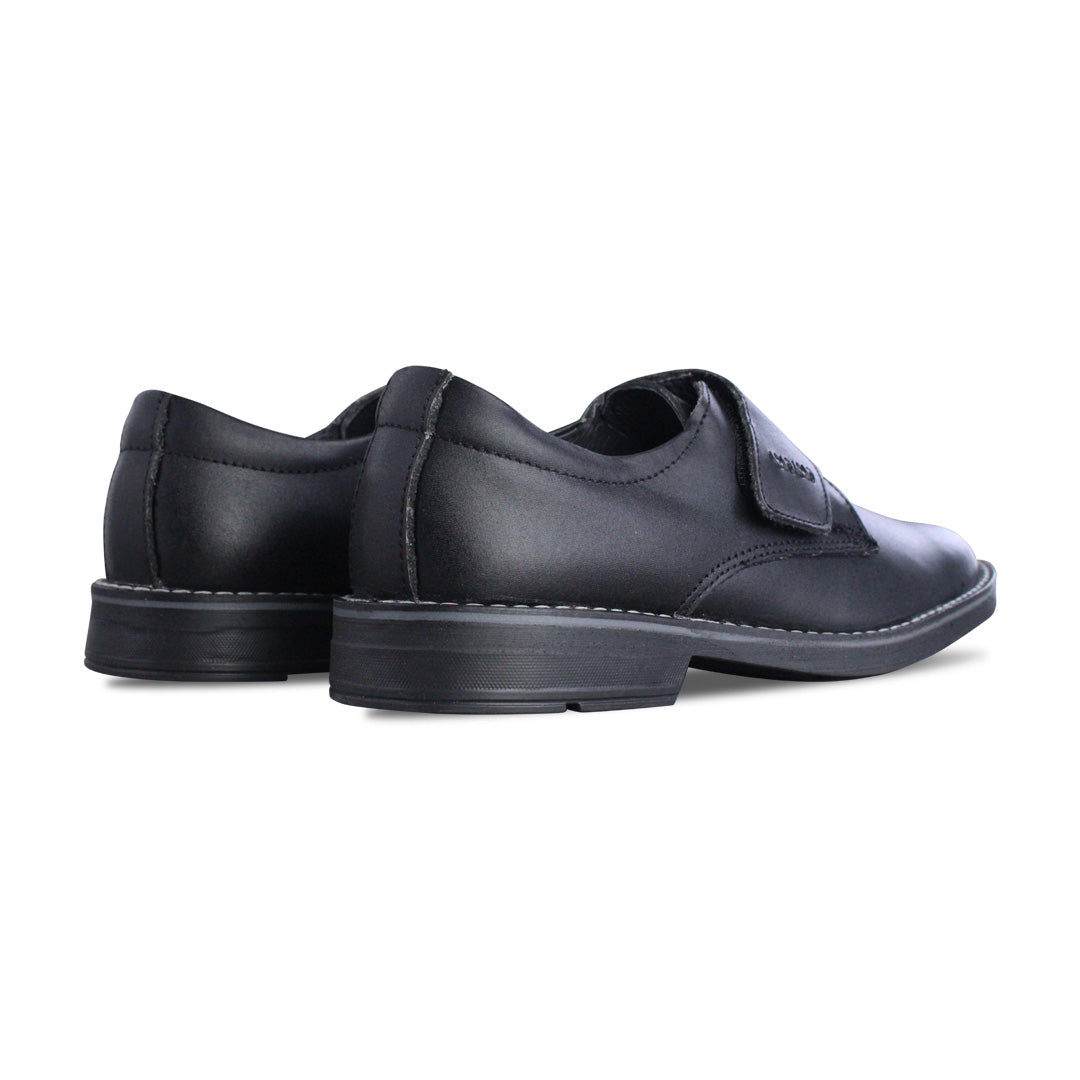 Zapato Escolar Niño 5580 Piel Negra con Velcro