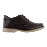 Zapato escolar niño 57001 piel café