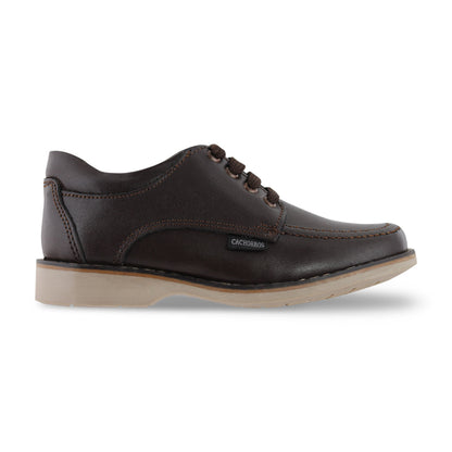 Zapato Escolar Niño 57001 Piel Café