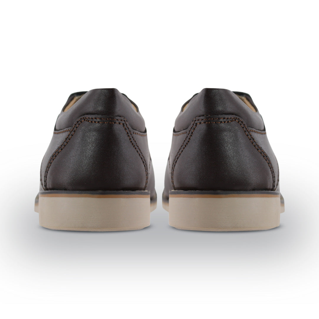 Zapato Escolar Niño 57001 Piel Café