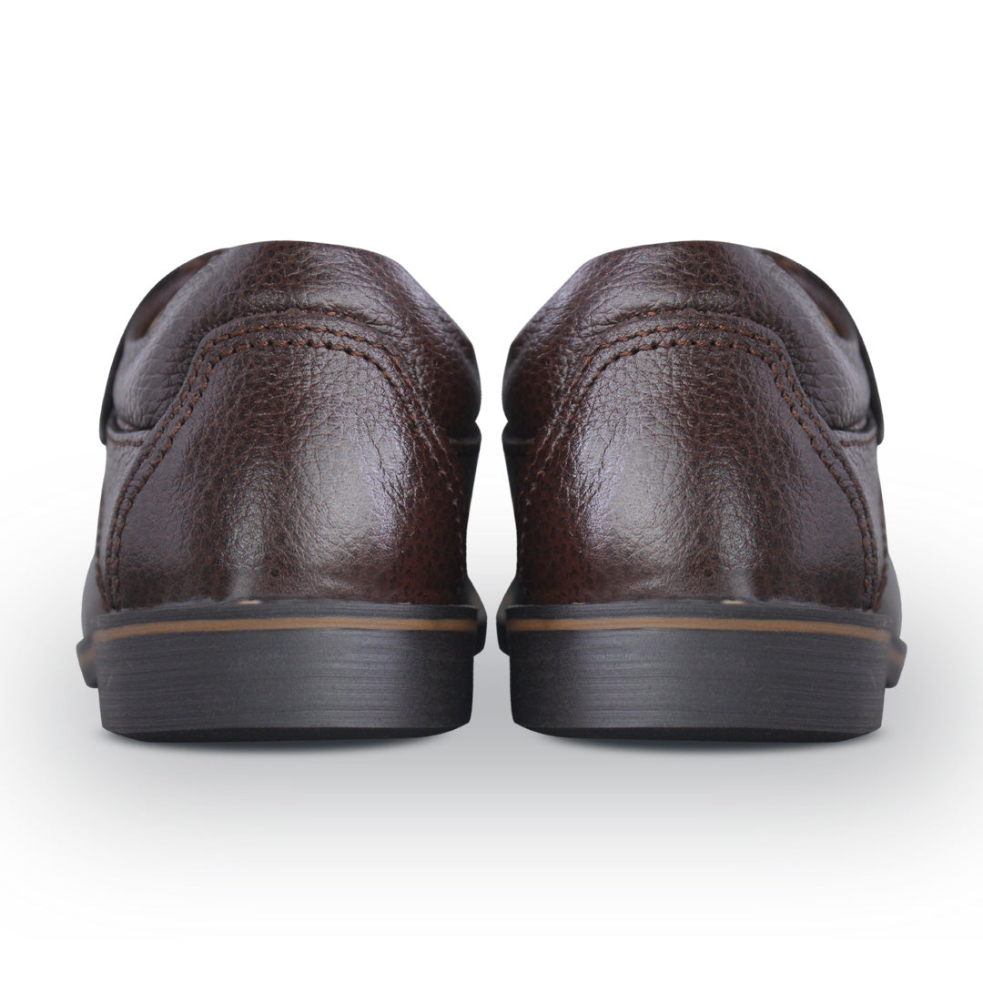 Zapato Escolar Niño 57020 Piel Café