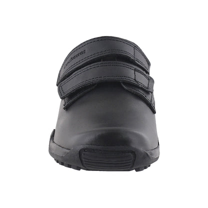Zapato Escolar Niño 5706 Piel Negro doble Velcro