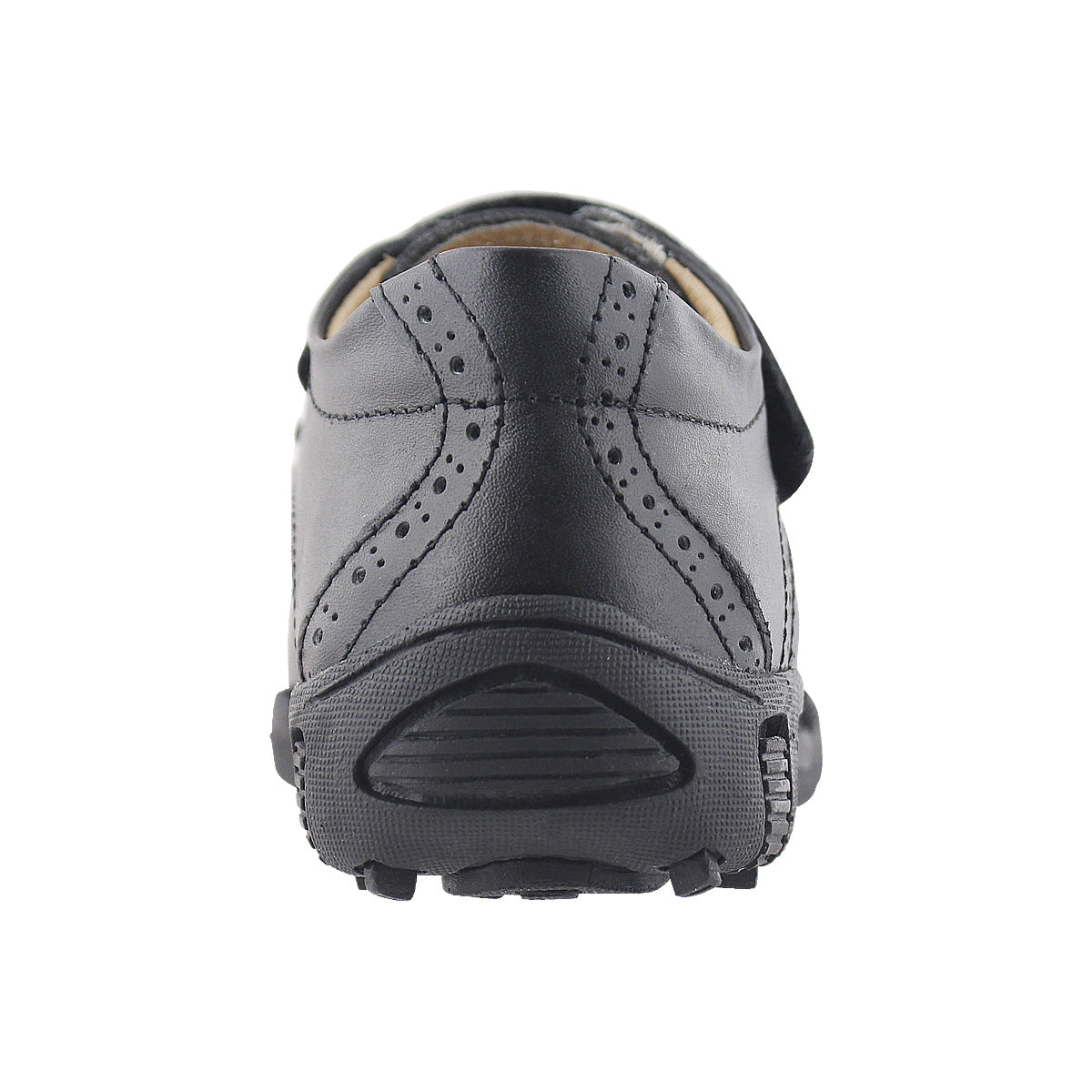 Zapato Escolar Niño 5706 Piel Negro doble Velcro