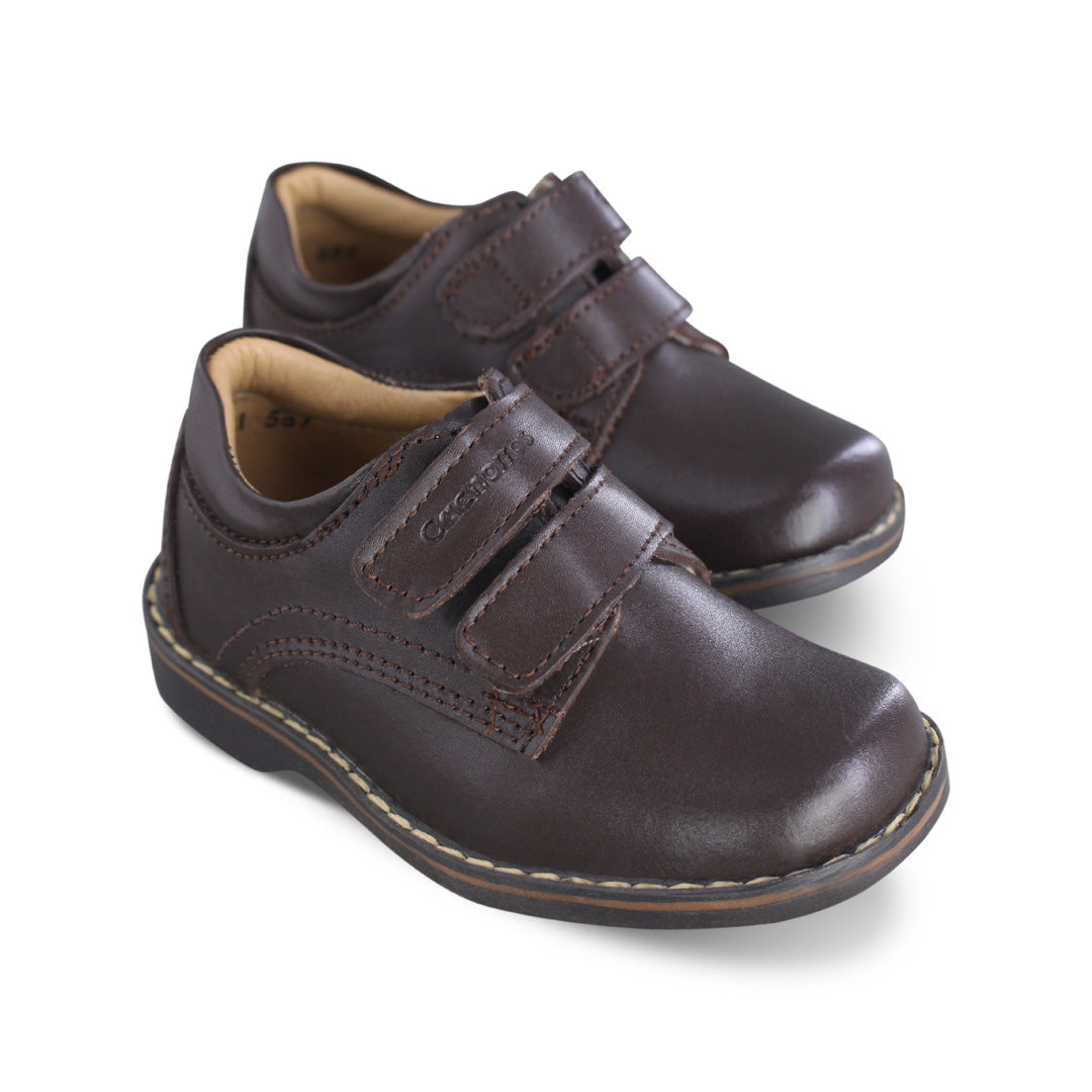 Zapato Escolar Niño 57081 Piel Café