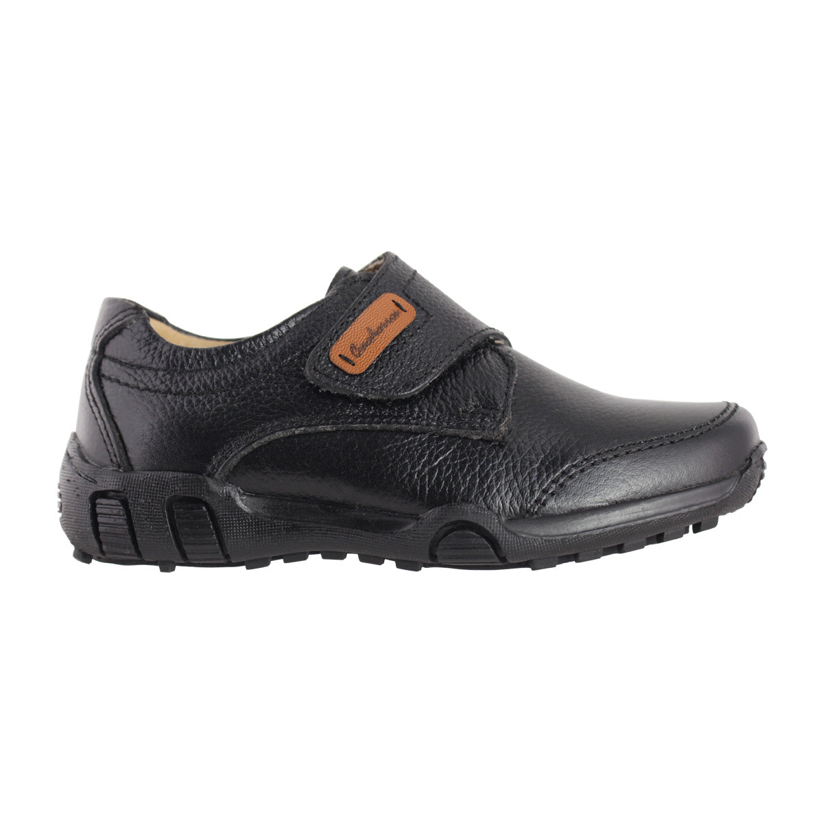 Zapato Escolar Niño 5710 Piel Negro Velcro