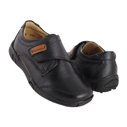 Zapato Escolar Niño 5710 Piel Negro Velcro