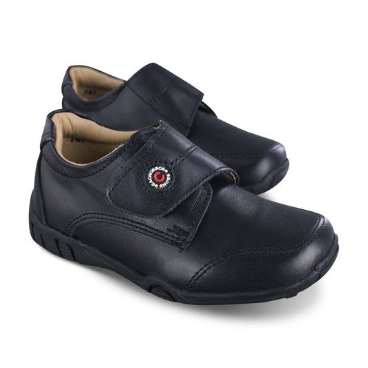 Zapato escolar Niño 5711 Piel Negro con Velcro