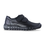 Zapato escolar niño 5825 piel negro doble velcro