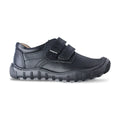 Zapato Escolar Niño 5826 Piel Negra doble Velcro