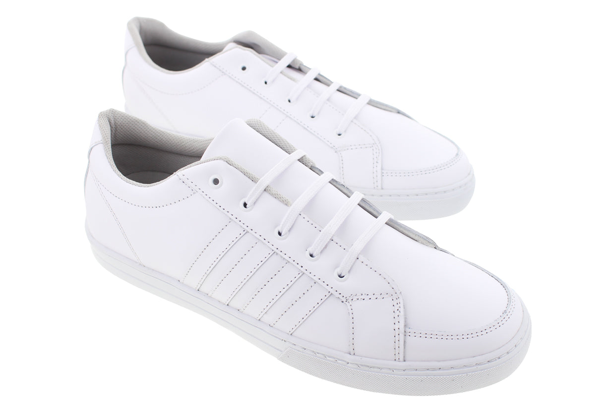 Tenis 584 Piel Blanco