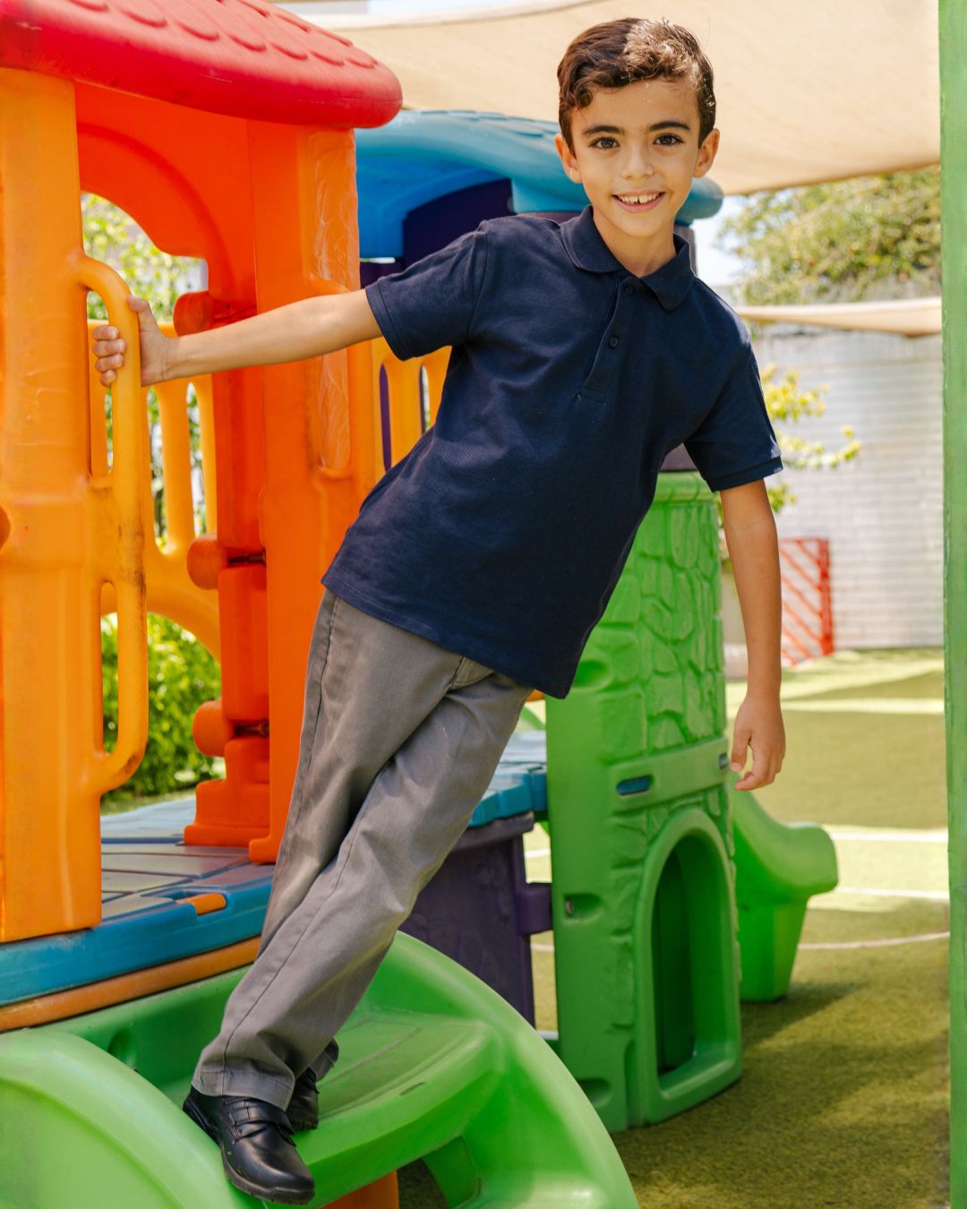 Zapato Escolar Niño 5071 Piel Negro Doble Velcro