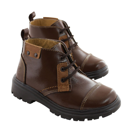 Bota Mediana Niño 6000 Piel Café