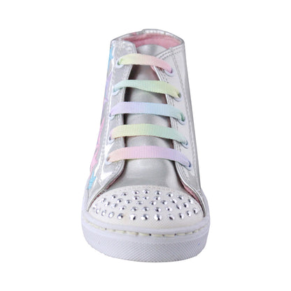Tenis Niña 601 Plata con Estrellas