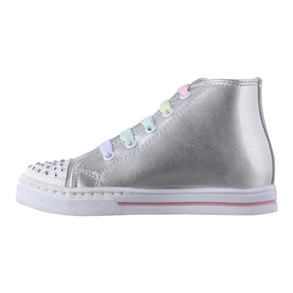 Tenis Niña 601 Plata con Estrellas