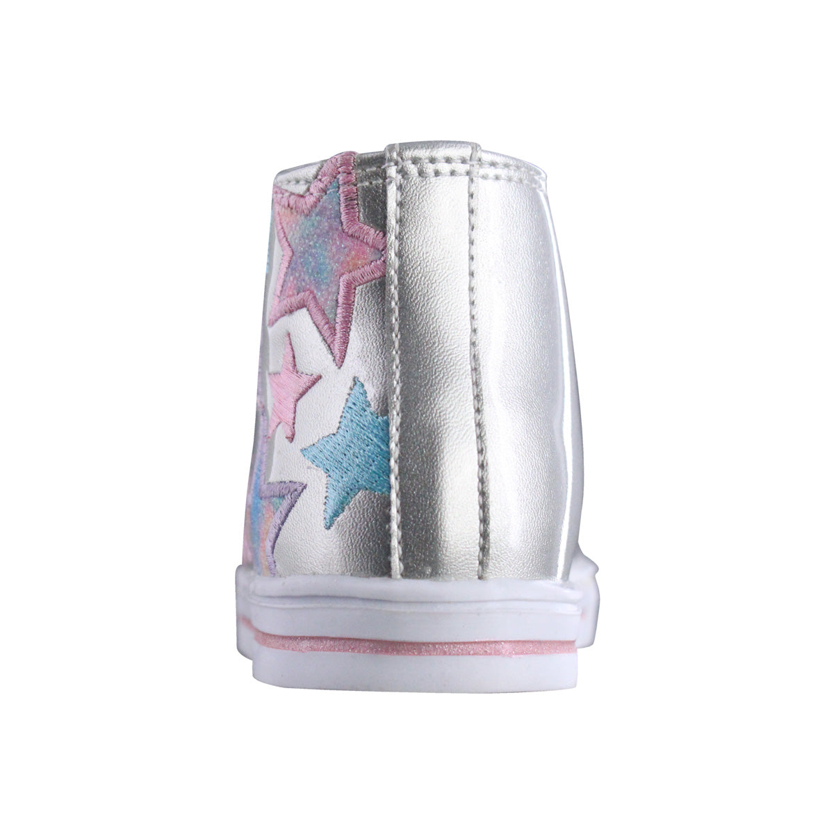 Tenis Niña 601 Plata con Estrellas