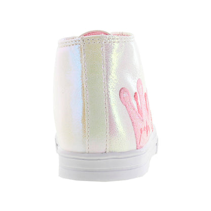 Tenis Niña 603 Blanco Corona Bordada