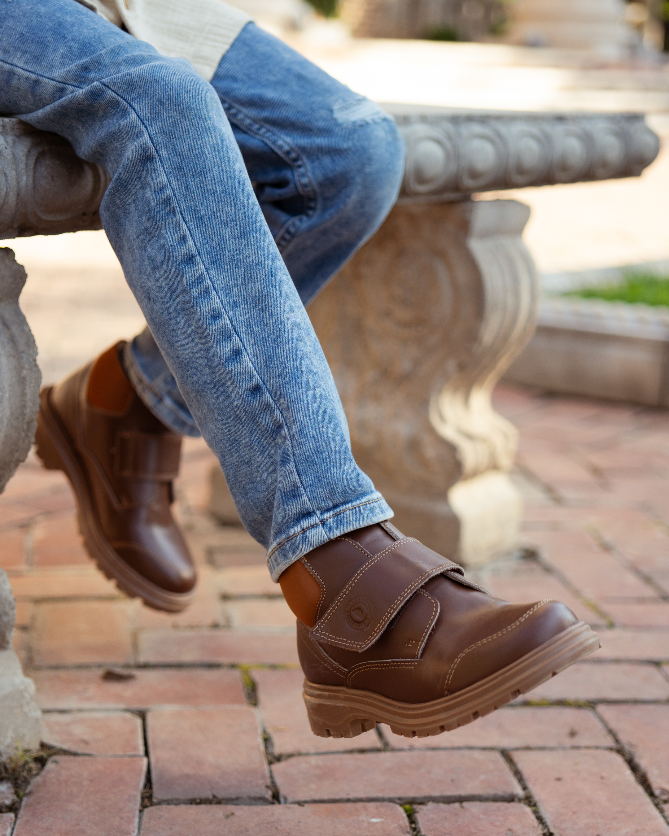 Bota Niño 6130 Piel Café