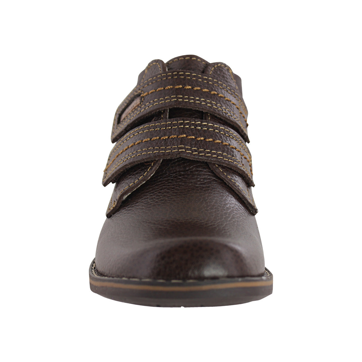 Bota Niño 6141 Piel Café Doble Velcro