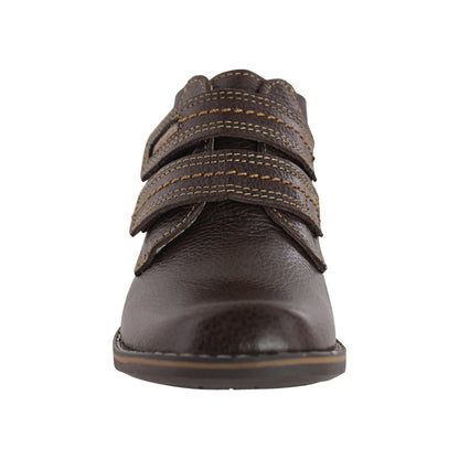 Bota Niño 6141 Piel Café Doble Velcro