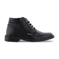 Botín Niño 6190 Piel Negro con Cintas