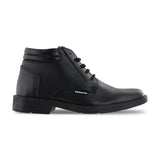 Botín niño 6190 piel negro con cintas
