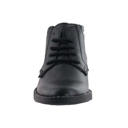 Botín Niño 6190 Piel Negro con Cintas