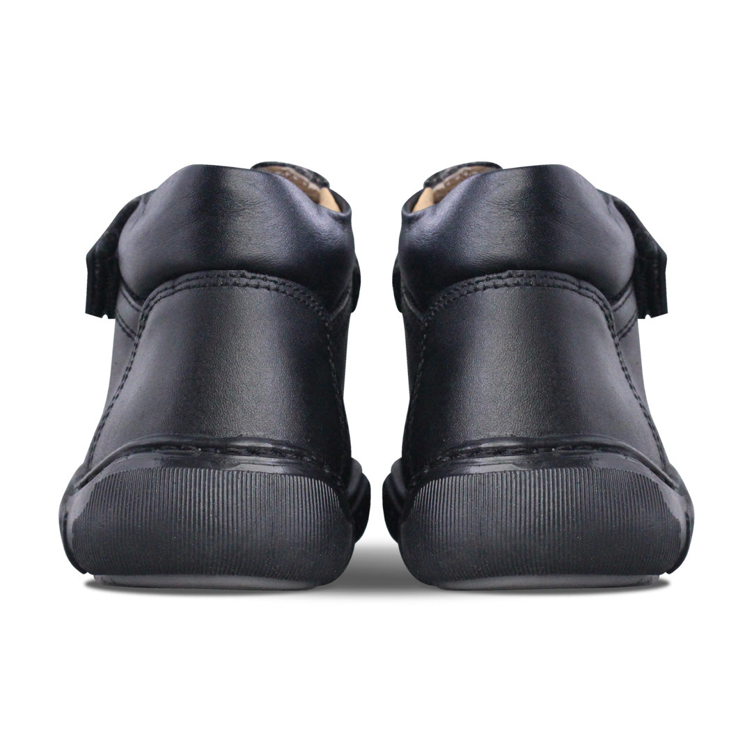 Bota Niño 6290 Piel Negro con Velcro