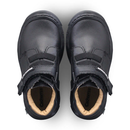 Bota Niño 6290 Piel Negro con Velcro