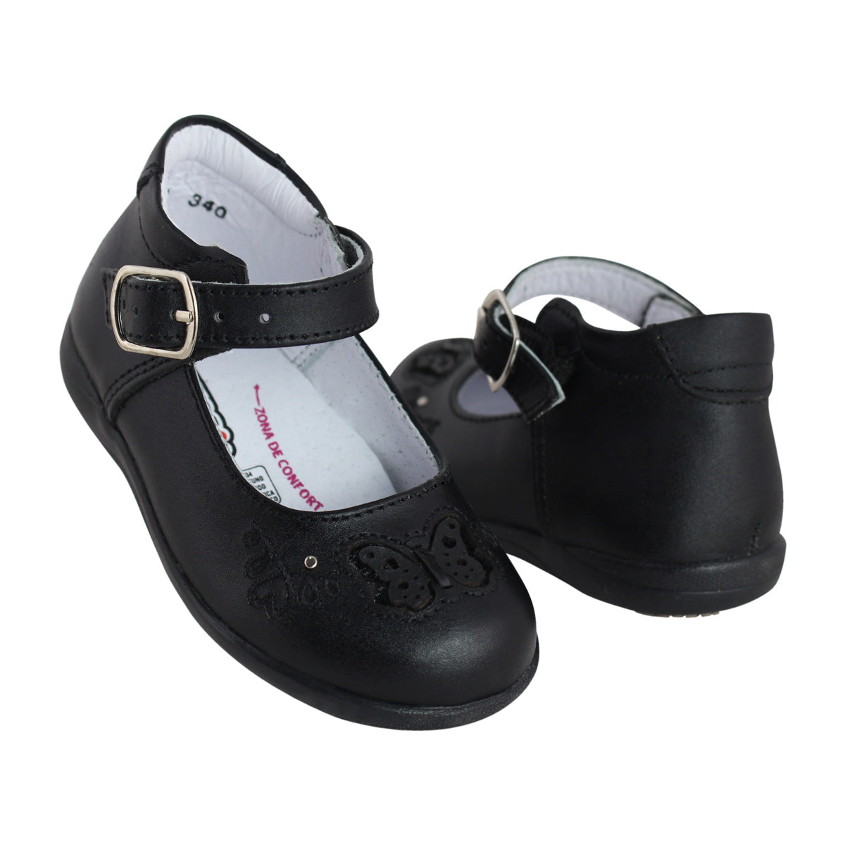 Botita Niña 6714 Piel Negra