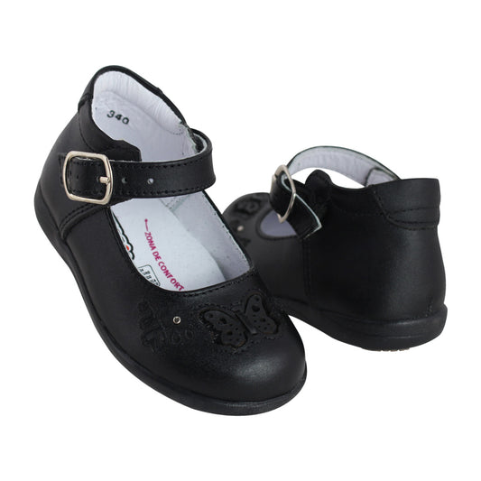 Botita Niña 6714 Piel Negra