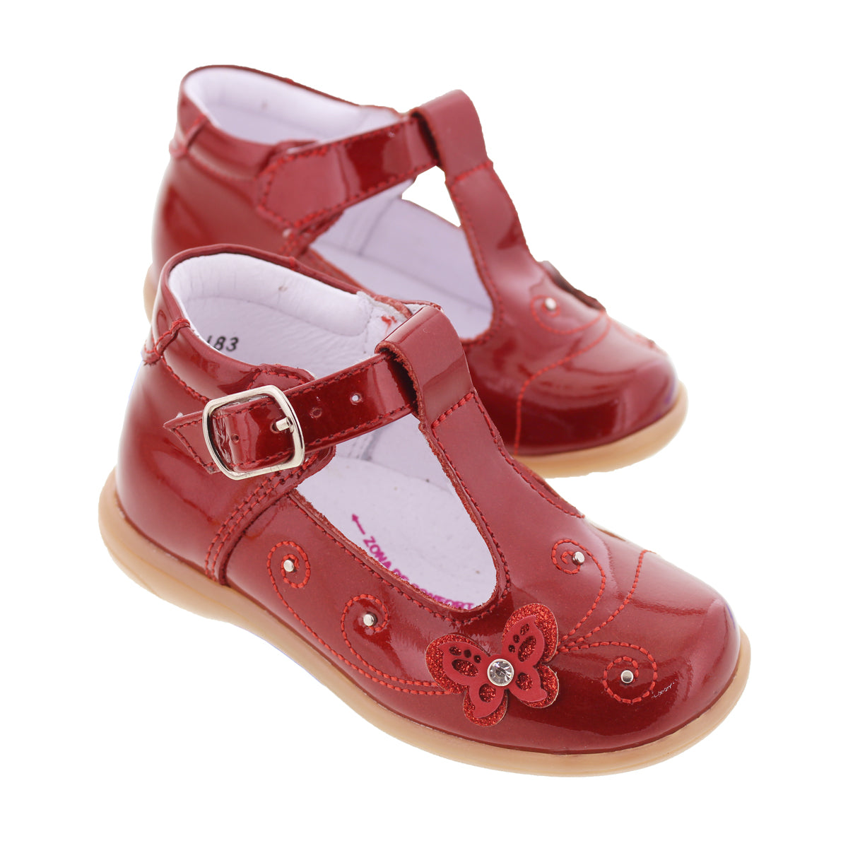 Zapato Niña 6734 Charol Rojo
