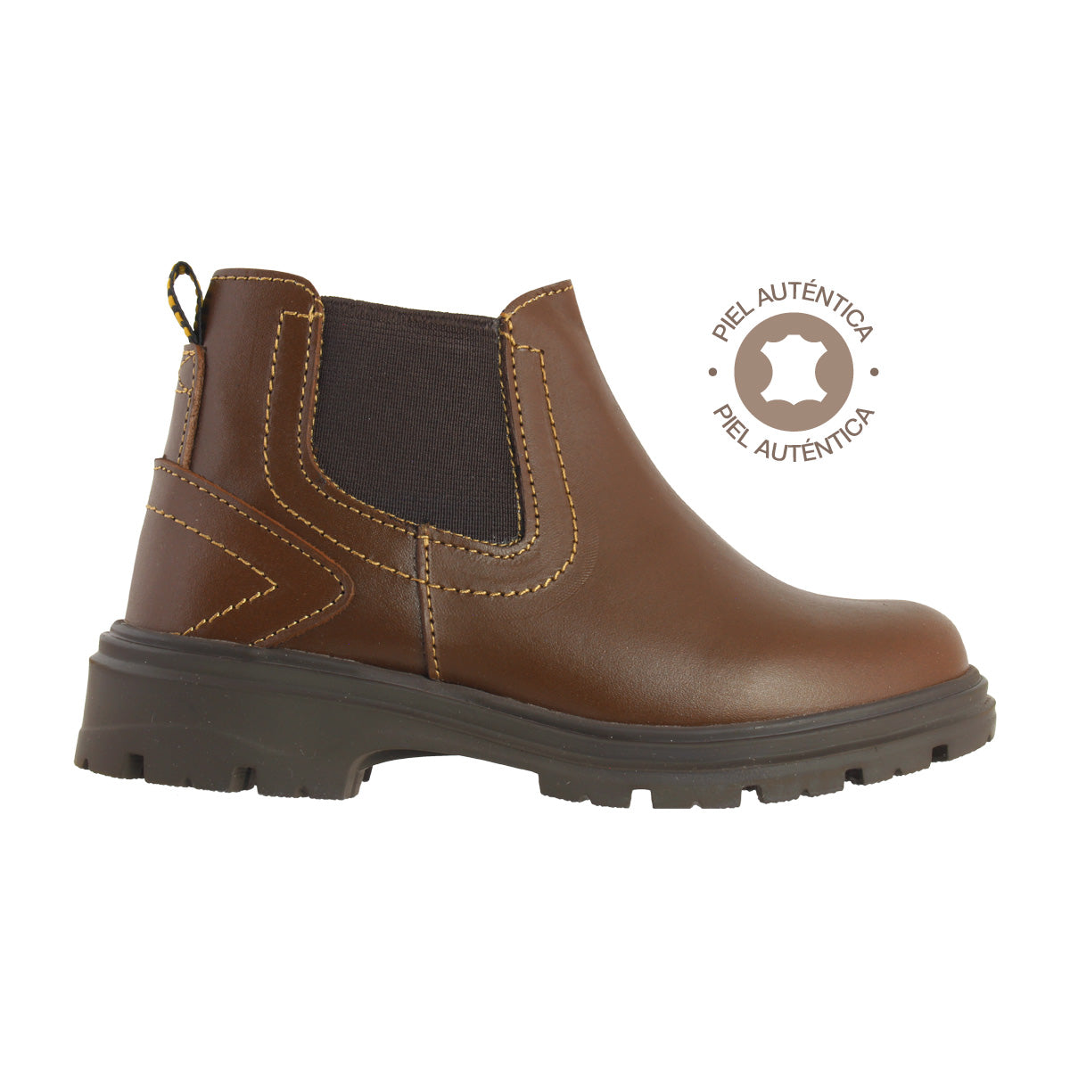 Botín Niño 7090 Piel Café