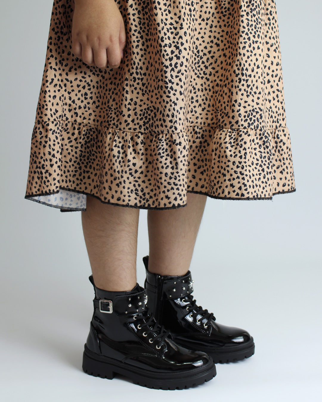 Botín Niña 72047 Charol Negro