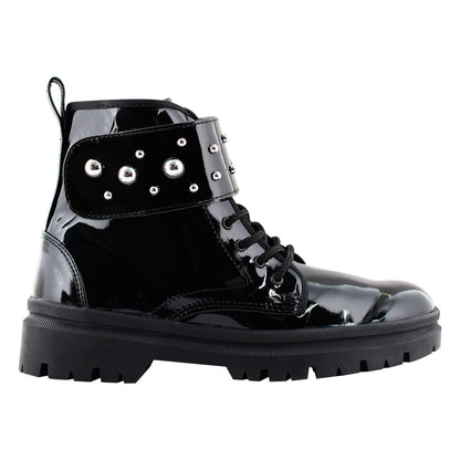 Botín Niña 72055 Charol Negro