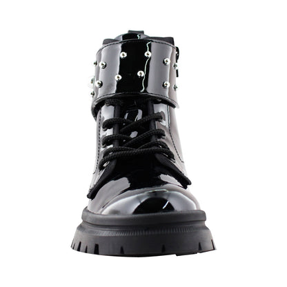 Botín Niña 72055 Charol Negro