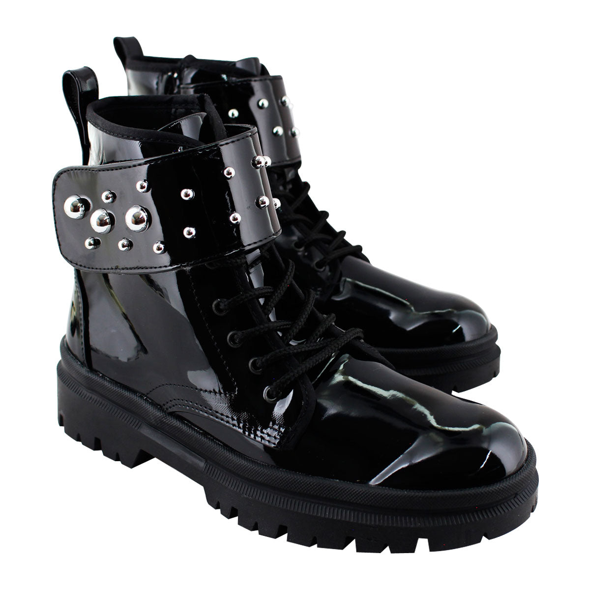 Botín Niña 72055 Charol Negro