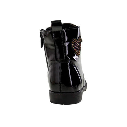 Botín Niña 7210 Charol Negro