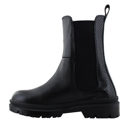 Bota Mediana Mujer 72201 Davina Piel Negro