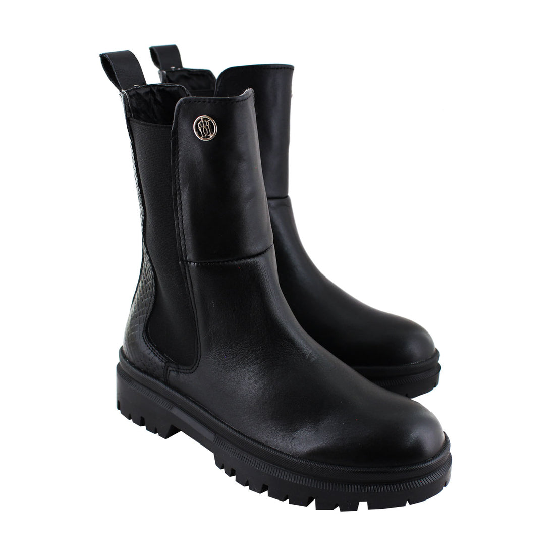Bota Mediana Mujer 72201 Davina Piel Negro