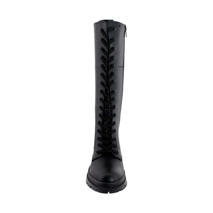 Bota alta mujer 72501 sintético negro - vista 2