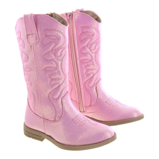 Bota Vaquera Niña 73810 Rosa con Brillos