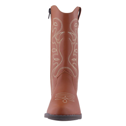 Bota Vaquera Niña 73810 Café Bordada