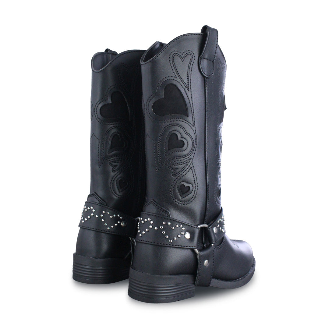 Bota Vaquera Niña 73816 Camila Sintético Negro